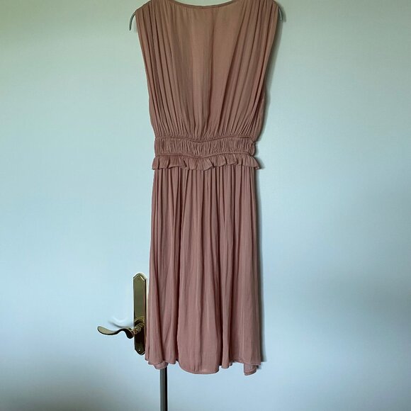 Robe cocktail de couleur saumon pâle - Picture 3 of 4